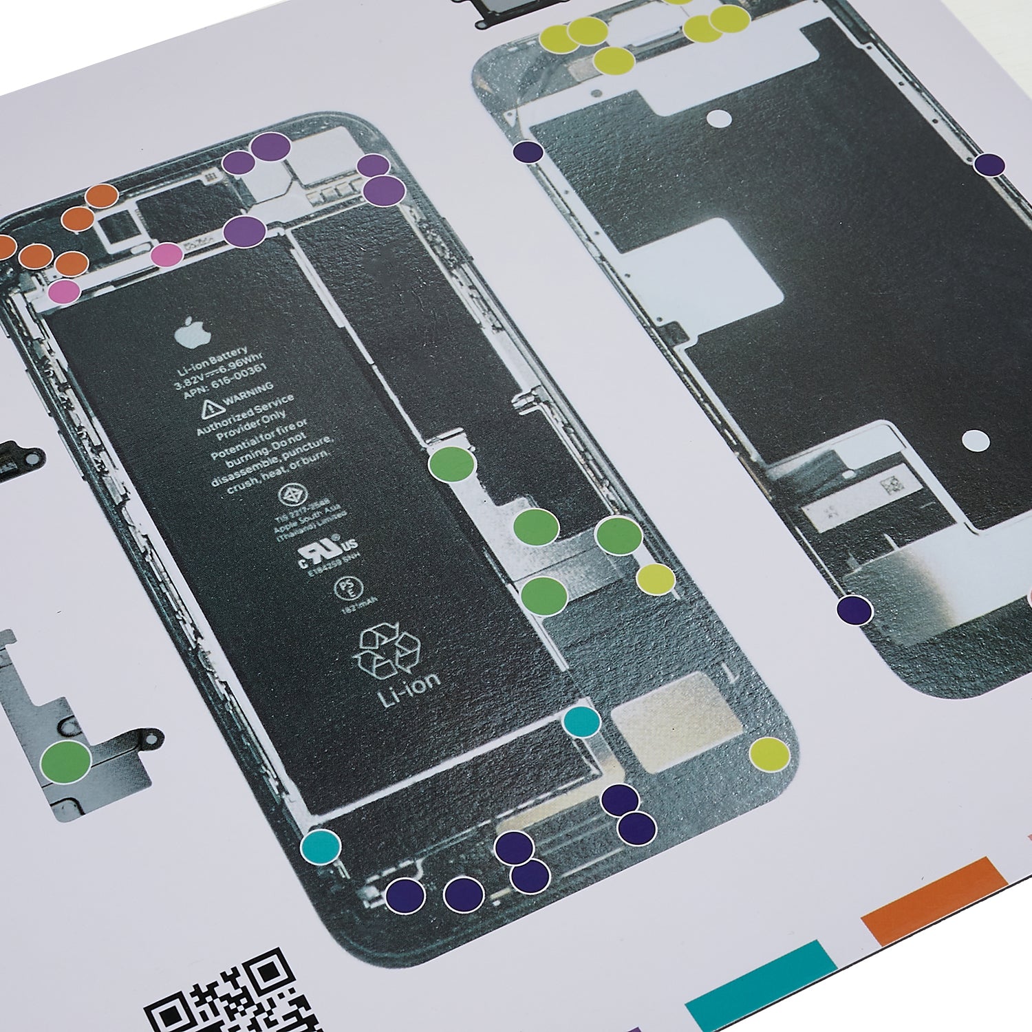 KAIGEXIN Magnetic Screw Mat for iPhone 8 4.7 inch Guide Screw Pad Keeper Chart Mat Memory Patch