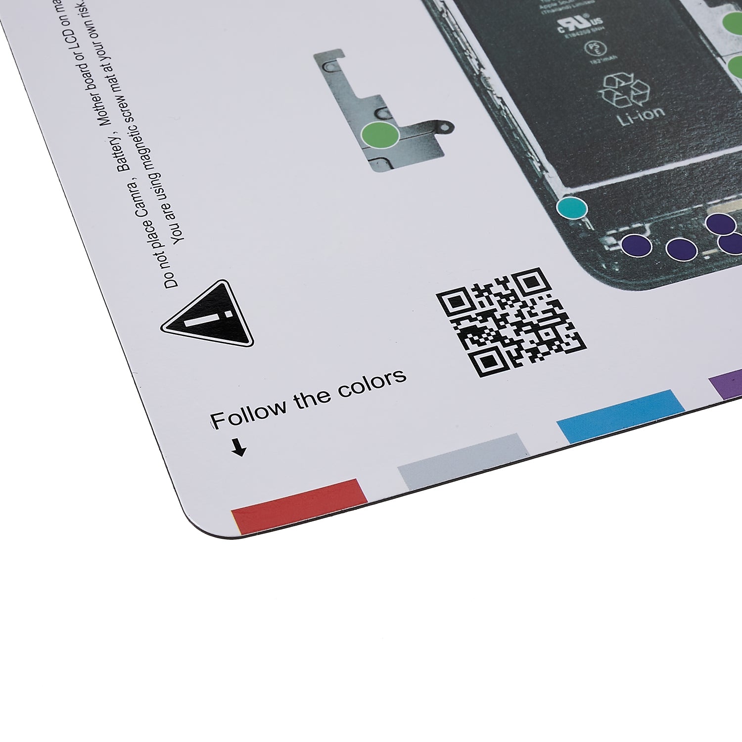 KAIGEXIN Magnetic Screw Mat for iPhone 8 4.7 inch Guide Screw Pad Keeper Chart Mat Memory Patch