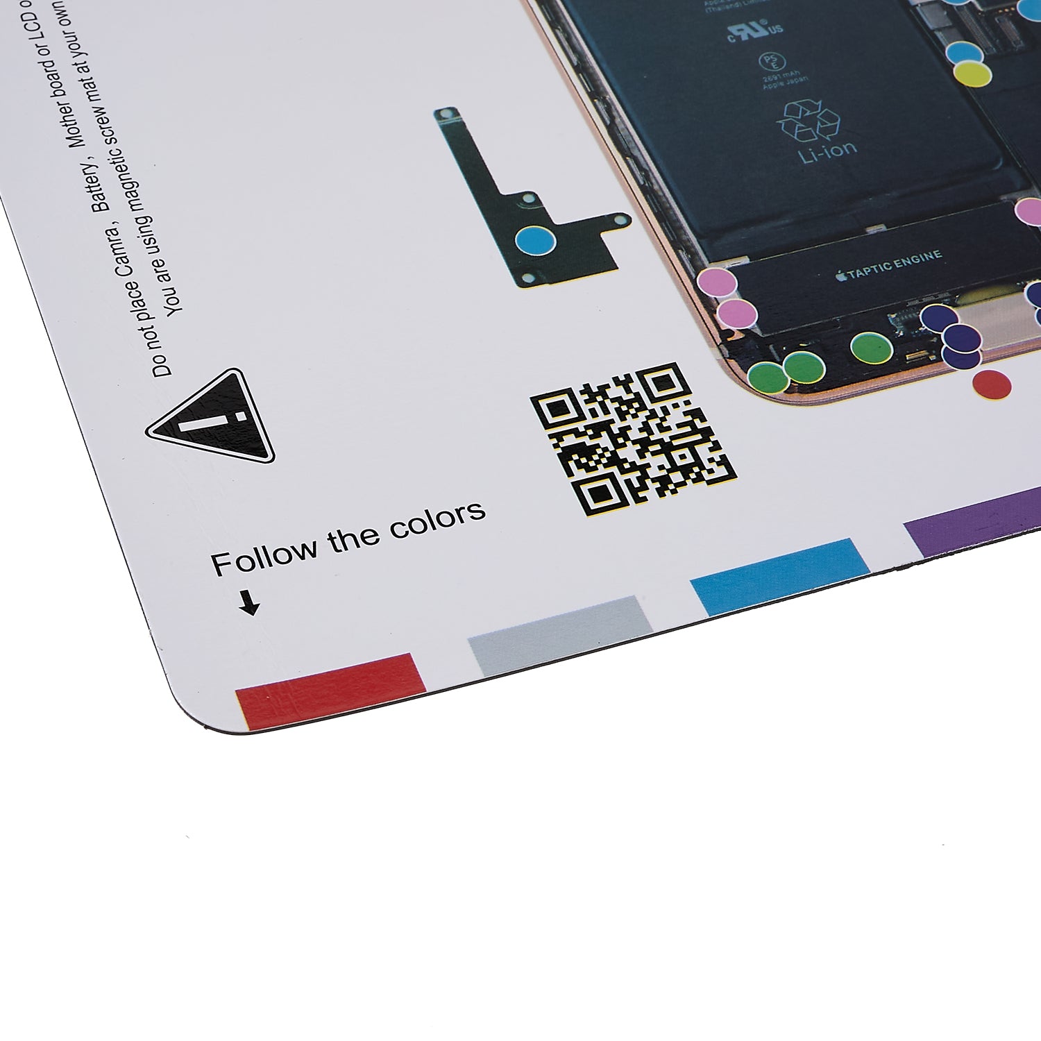 KAIGEXIN Magnetic Screw Mat Work Pad for iPhone 8 Plus 5.5 inch Professional Guide Screw Pad Keeper Chart Mat