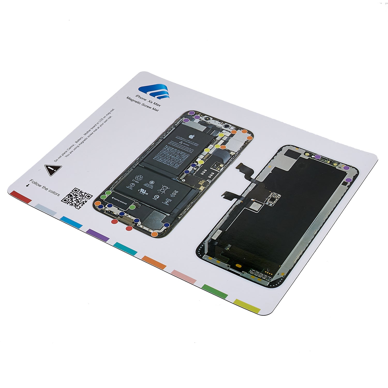 KAIGEXIN Professional Magnetic Screw Mat for iPhone XS Max 6.5 inch Guide Screw Pad Keeper Chart Mat Mobile Phone Repair Tool