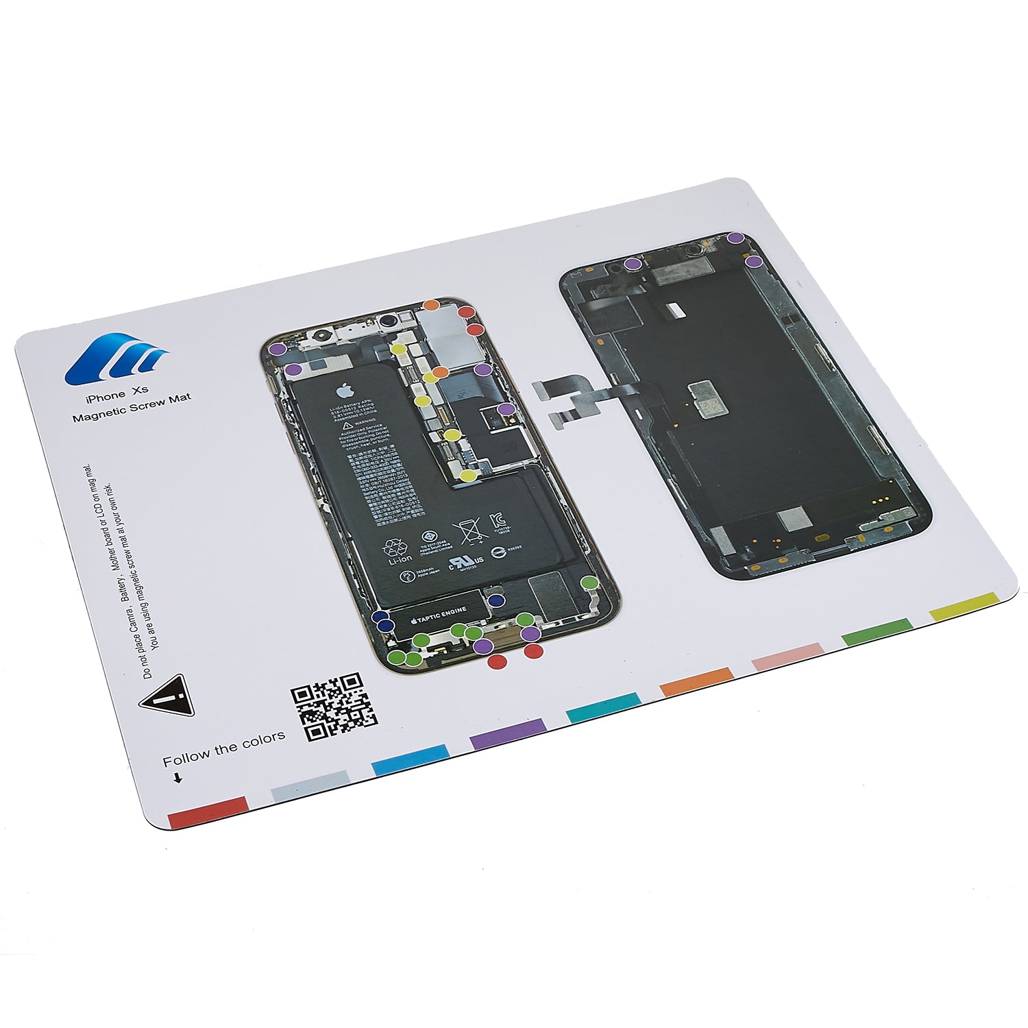 KAIGEXIN Magnetic Screw Mat Work Pad for iPhone XS 5.8 inch Screw Pad Keeper Chart Guide Pad