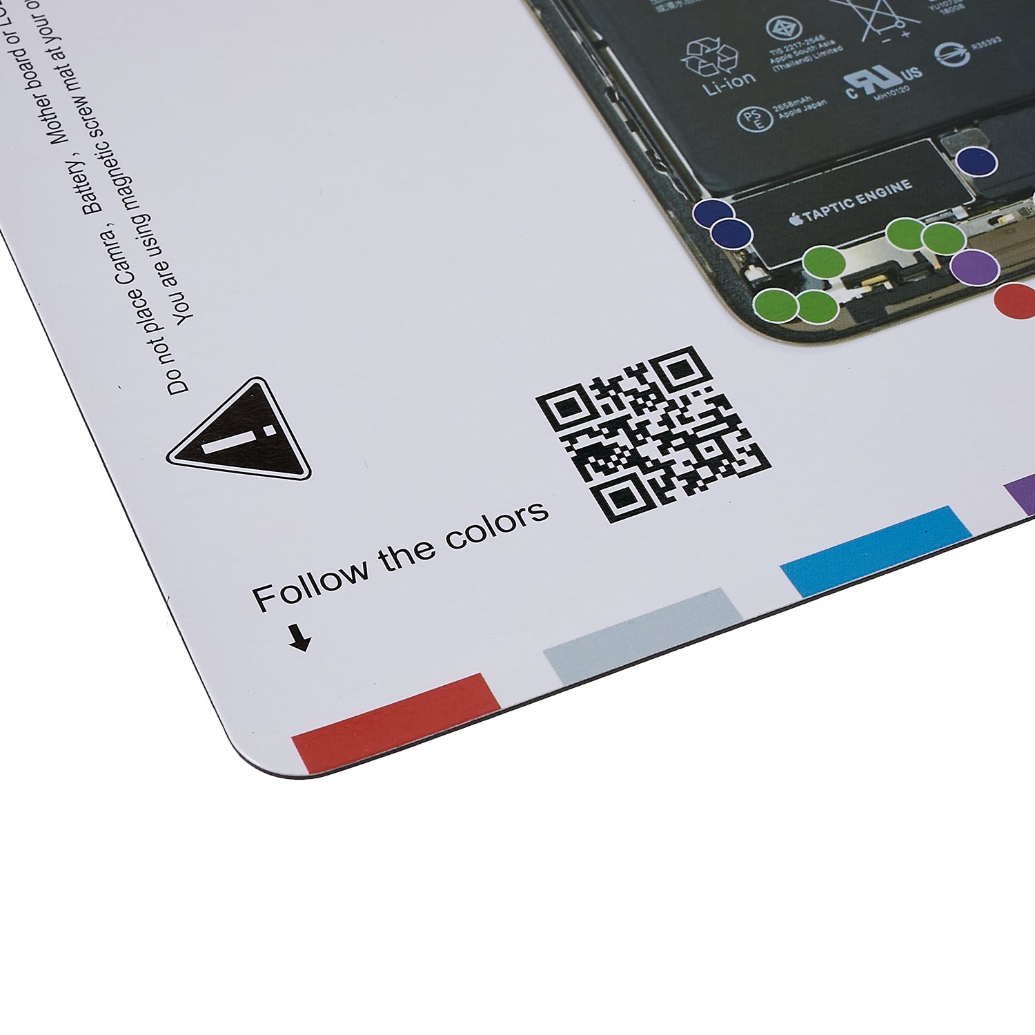 KAIGEXIN Magnetic Screw Mat Work Pad for iPhone XS 5.8 inch Screw Pad Keeper Chart Guide Pad