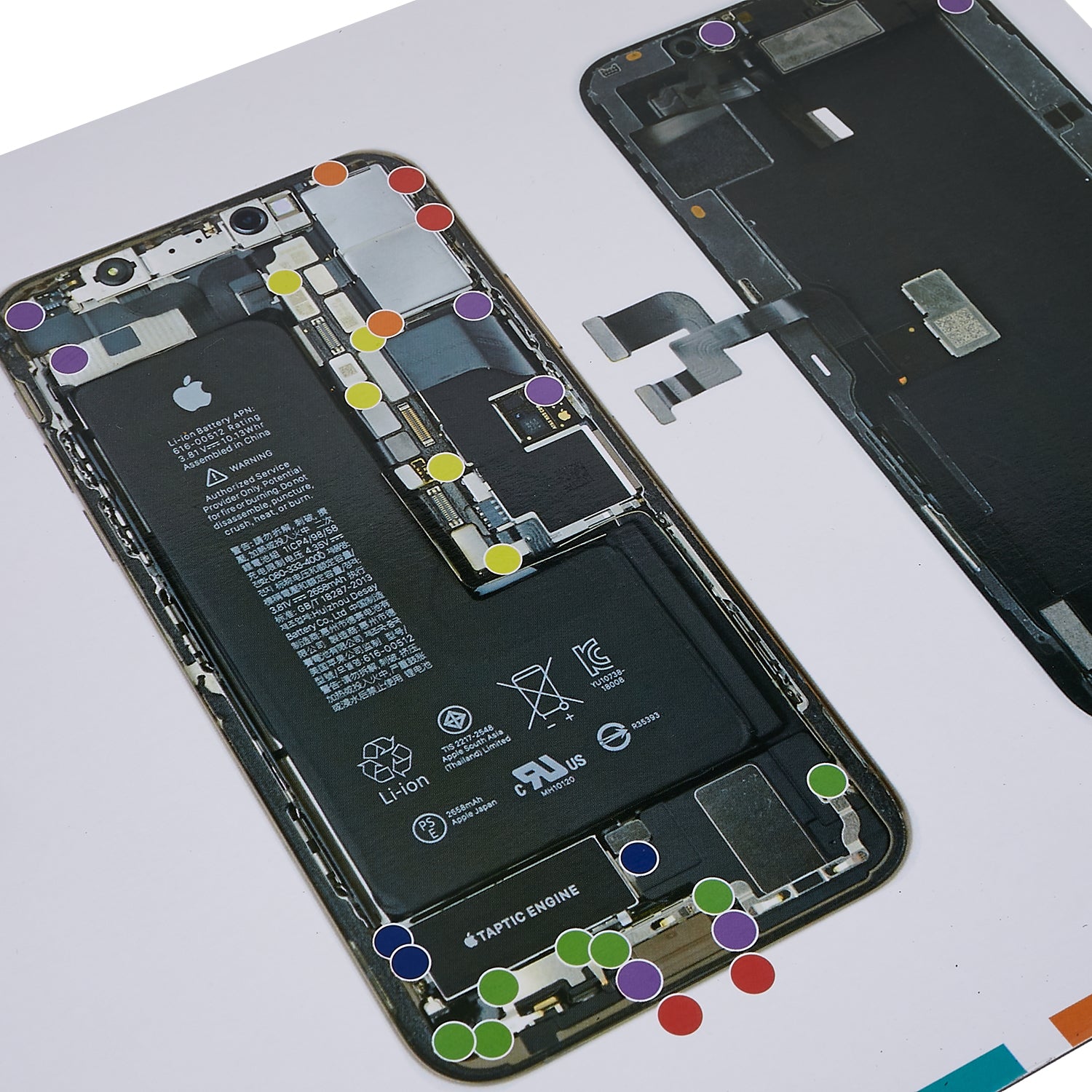 KAIGEXIN Magnetic Screw Mat Work Pad for iPhone XS 5.8 inch Screw Pad Keeper Chart Guide Pad