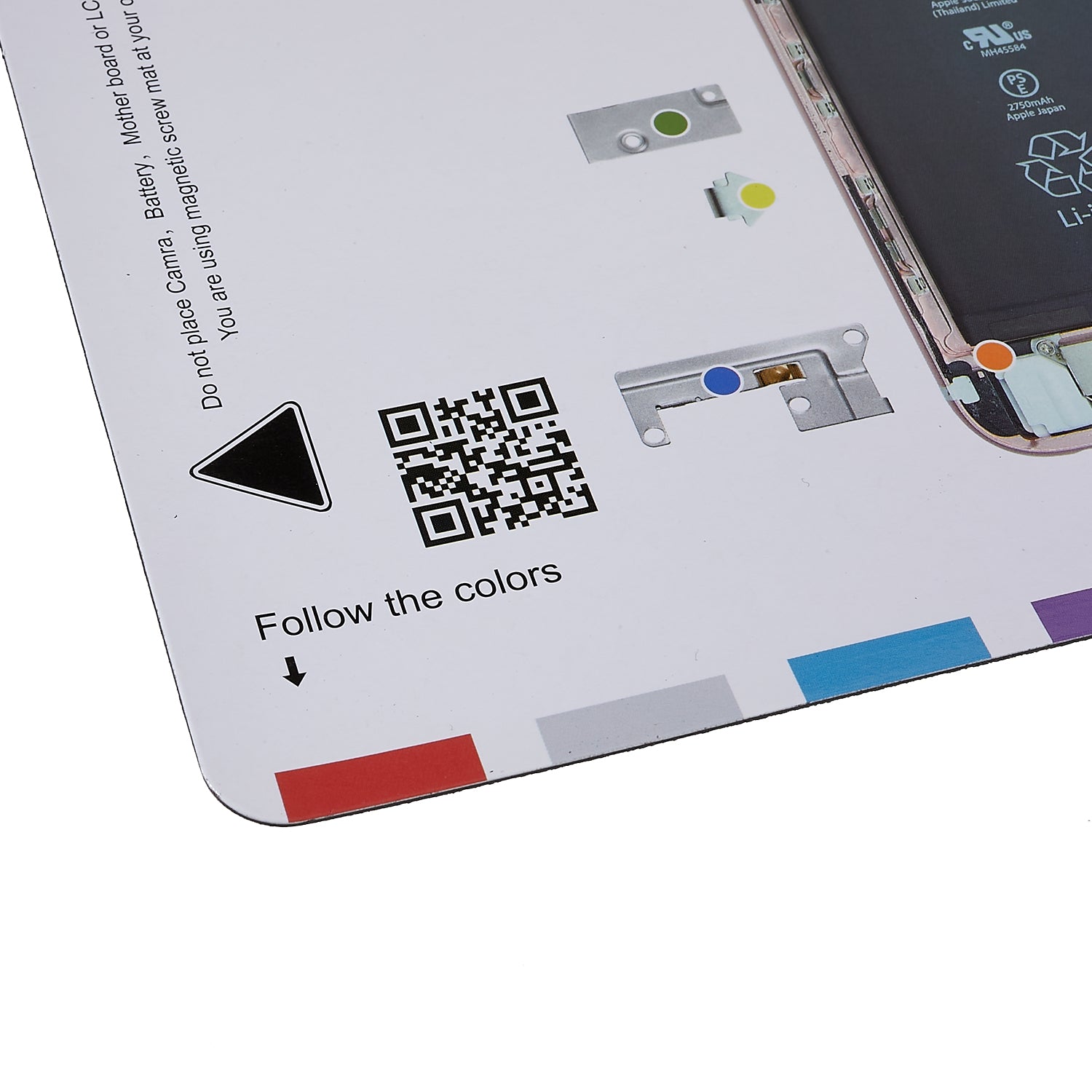 KAIGEXIN Magnetic Screw Mat for iPhone 6s Plus 5.5-inch Magnetic Screw Work Pad Screws Holder