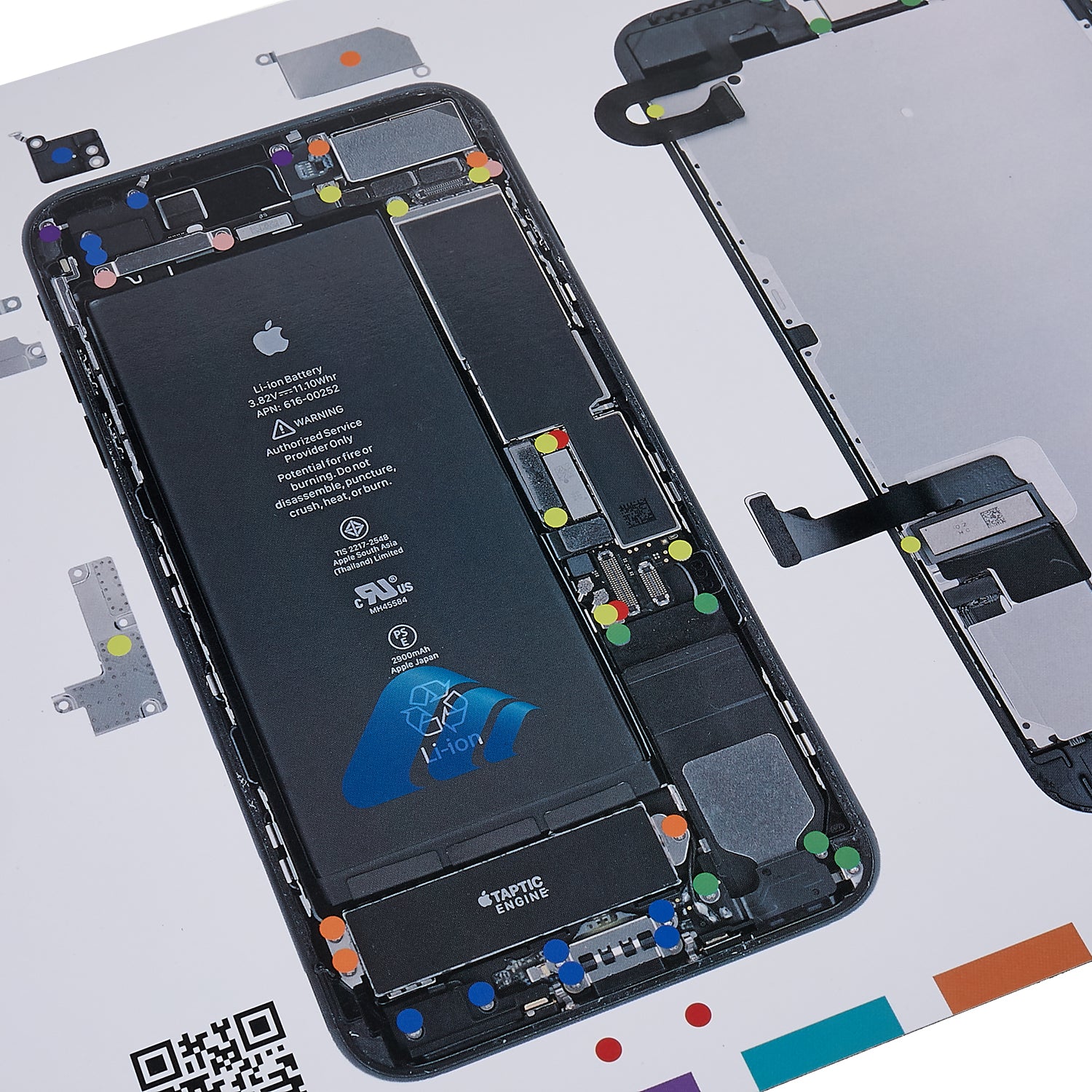 KAIGEXIN Magnetic Screw Pad for iPhone 7 Plus 5.5 inch Professional Screw Keeper Phone Repair Work Guide Pad