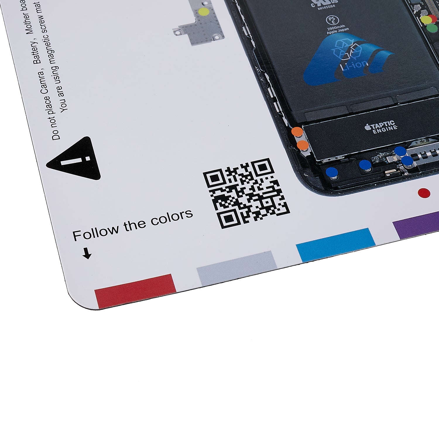 KAIGEXIN Magnetic Screw Pad for iPhone 7 Plus 5.5 inch Professional Screw Keeper Phone Repair Work Guide Pad