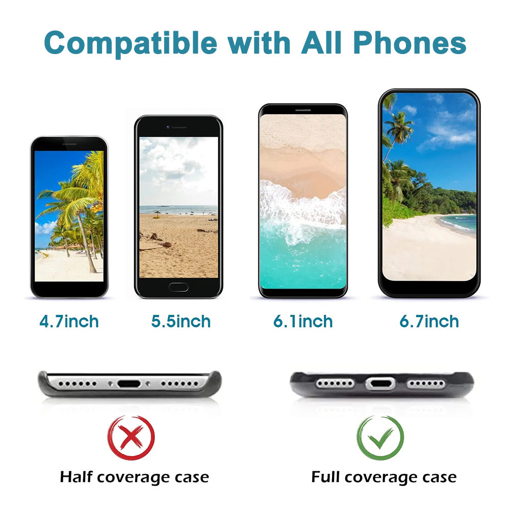 JUNSUNMAY Liquid Silicone Round Loop Anti-Loss Wrist Strap Carrying Rope for Cell Phones