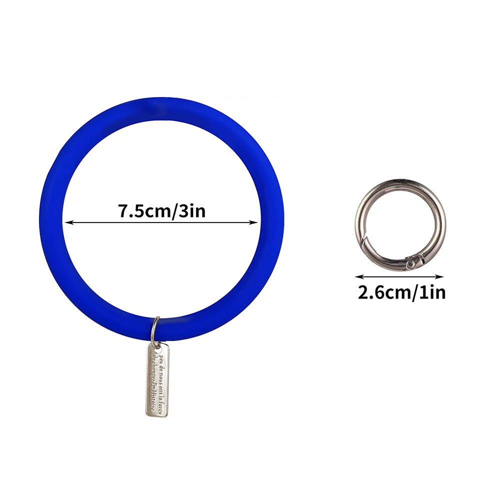 JUNSUNMAY Liquid Silicone Round Loop Anti-Loss Wrist Strap Carrying Rope for Cell Phones