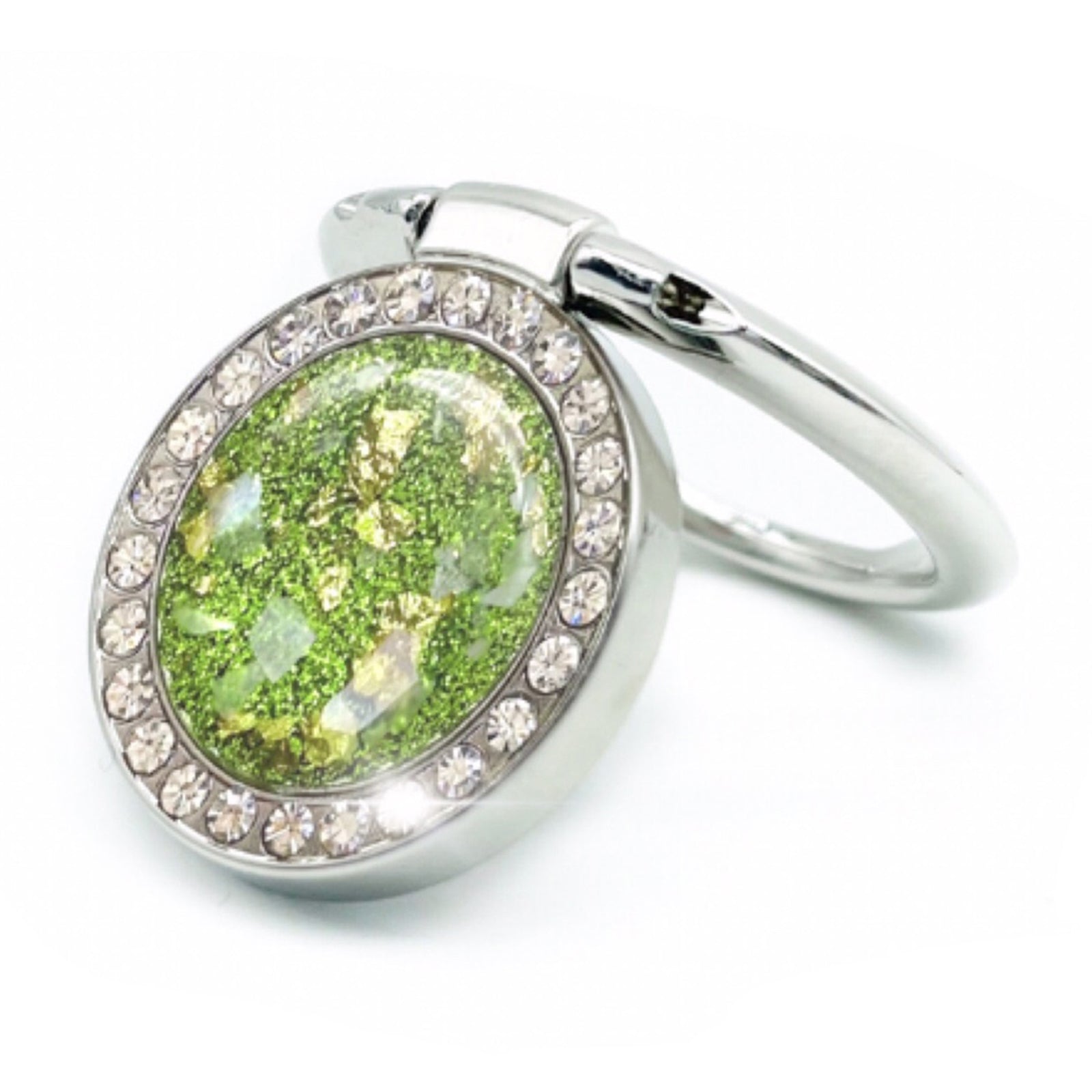 LGD Q01 Finger Ring Phone Holder Rhinestone Decor Glitter Gold Foil Zinc Alloy Cellphone Stand Kickstand