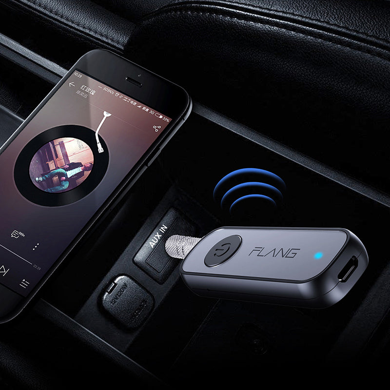 Wireless Self Sticker Controller 3.5mm BT 5.0 Adapter AUX Car Bluetooth Audio Receiver Converter