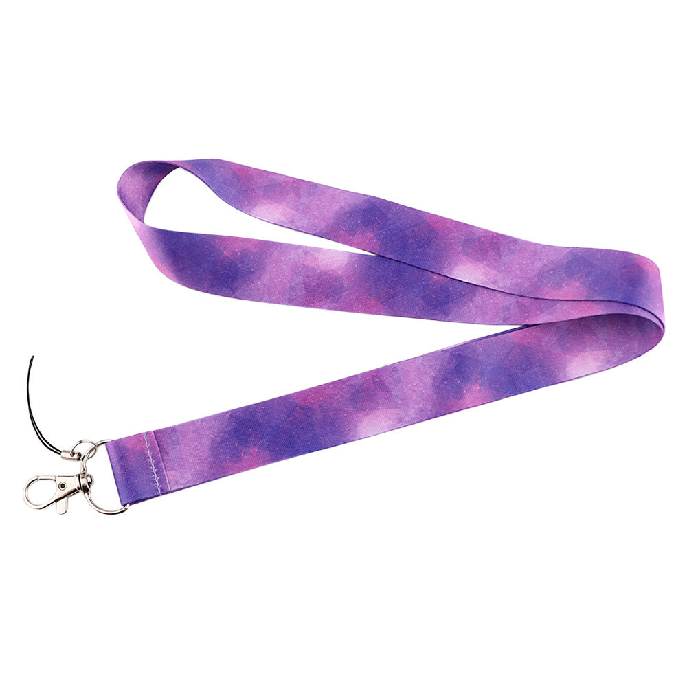 Tie Dye Phone Lanyard Universal Cell Phone Nylon Neck Strap ID Badge Holder Hanging Rope