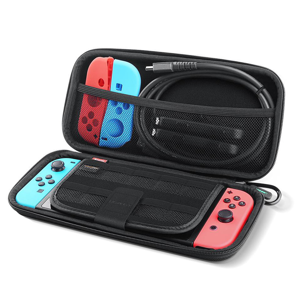 UGREEN úložná taška pro Nintendo Switch Oxford látkové přenosné pouzdro proti pádu s karabinou