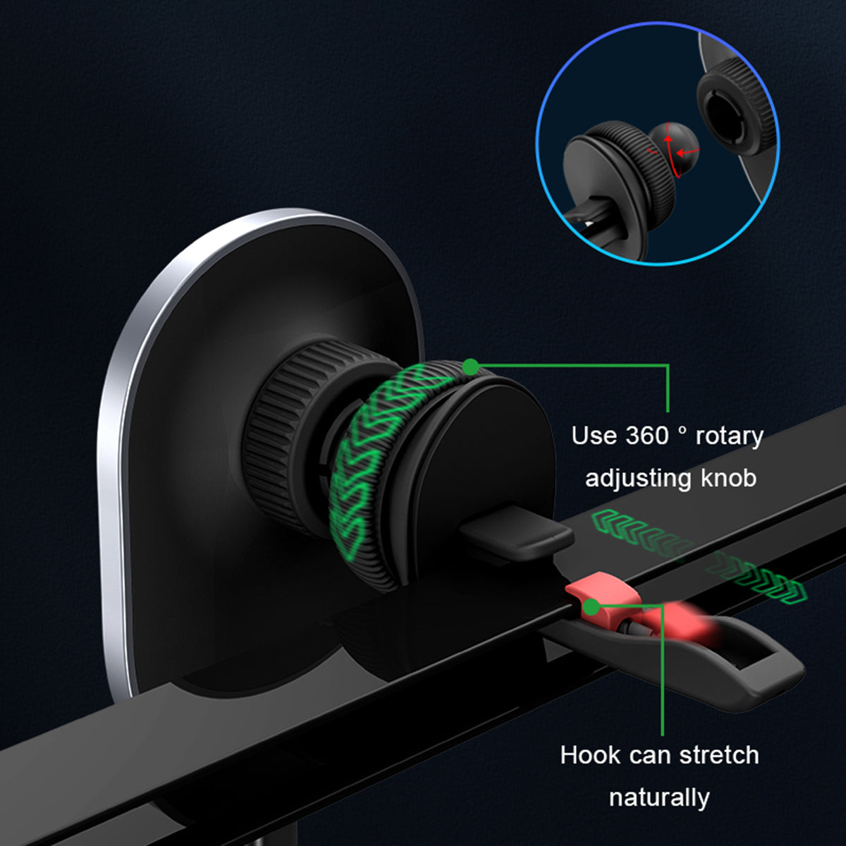 ZHX-CW01 Car Magnetic Wireless Charger for iPhone 12/13/14 Series Magnetic Charger Phone Mount Holder - Black