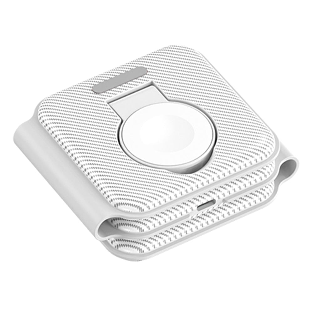 A75 3-in-1 Folding Wireless Charger Portable Charging Pad with Lightning Connector for iPhone Series iWatch AirPods