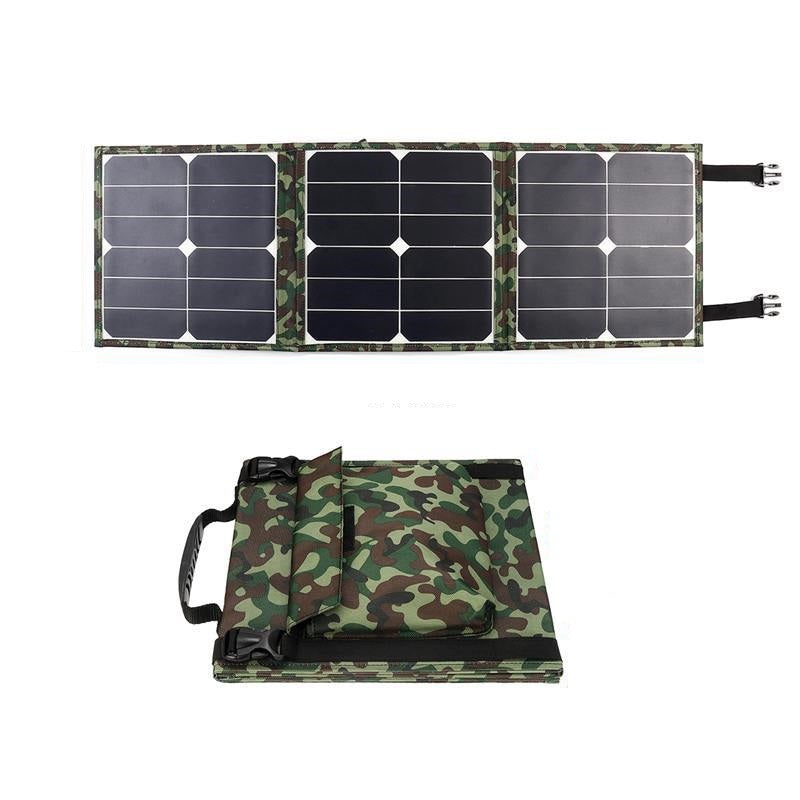 40W 3 Foldable Solar Panel IP65 Water Resistant Portable Camouflage Solar Charger for Camping Hiking Traveling