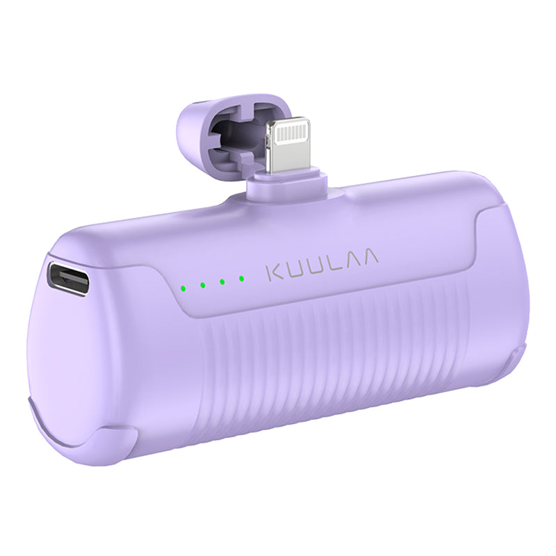KUULAA KL-YD47 4500mAh Pocket Power Bank Emergency Phone Charger External Battery with Lightning Port