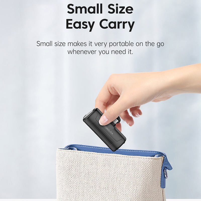KUULAA KL-YD47 4500mAh Pocket Power Bank Emergency Phone Charger External Battery with Lightning Port