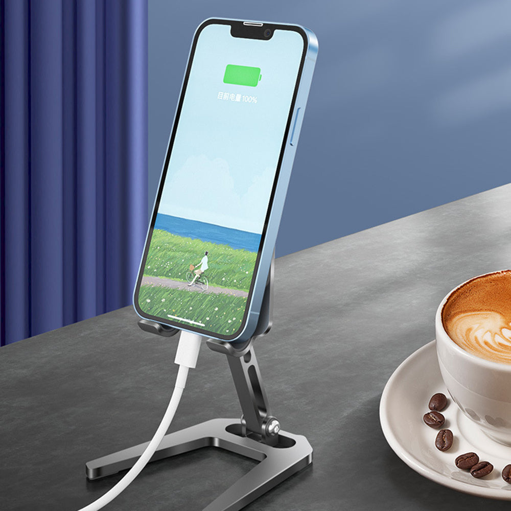 Aluminum Alloy Desktop Tablet Stand Angle Adjustable Folding Mobile Phone Holder Bracket