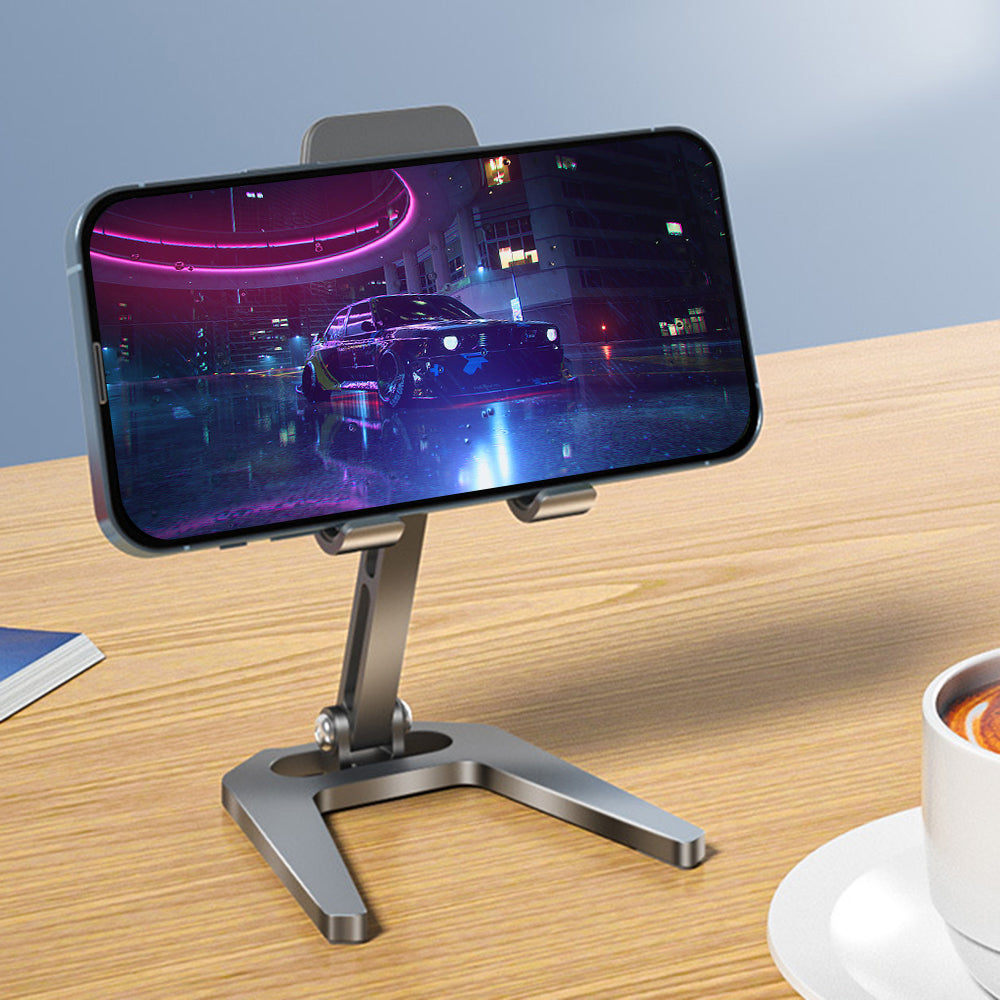 Aluminum Alloy Desktop Tablet Stand Angle Adjustable Folding Mobile Phone Holder Bracket
