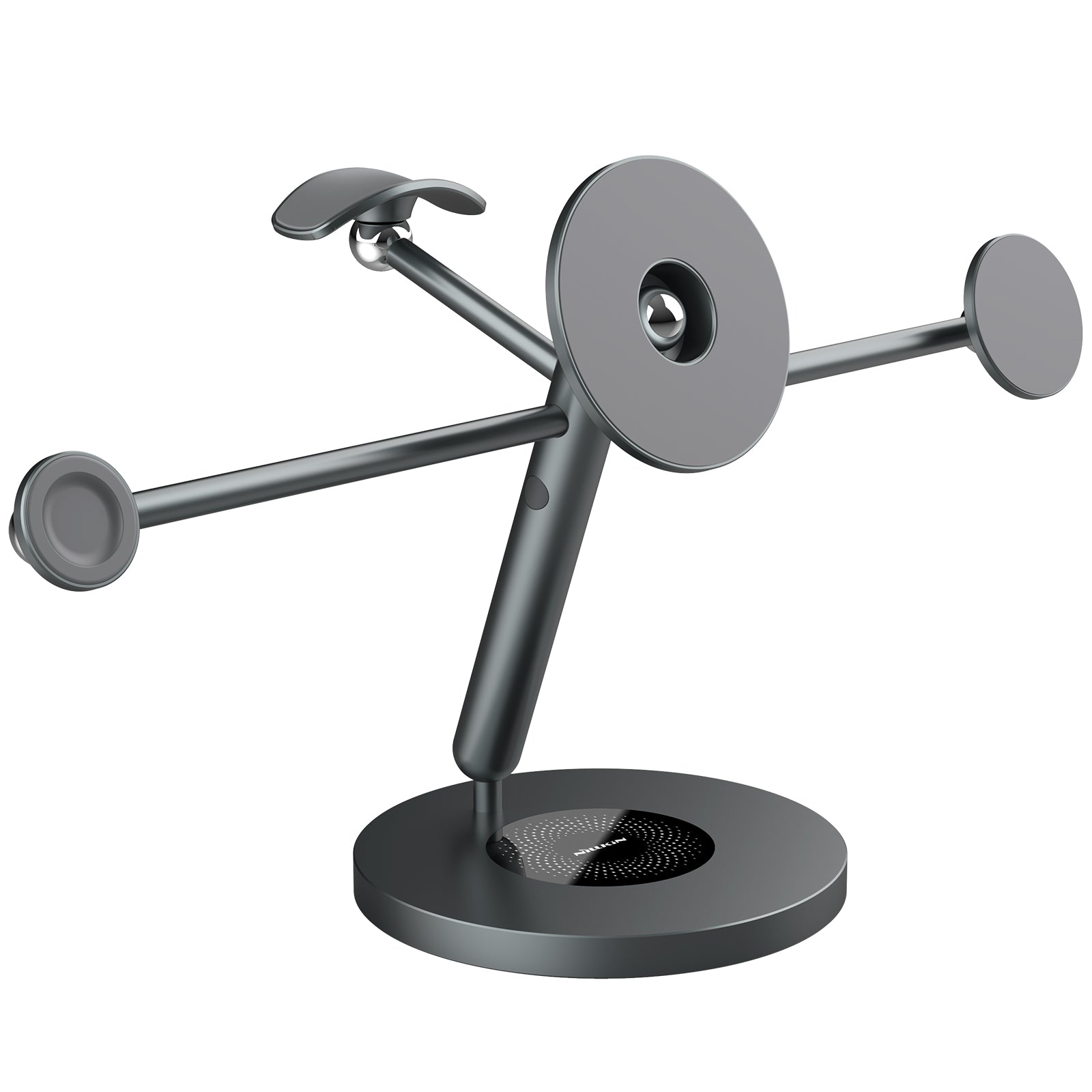 NILLKIN SnapBracnch Modular Devices Station Stand 360-Degree Rotating Magnetic Tablets Mount Mobile Phone Holder with Headset Module (All-in-One Version)