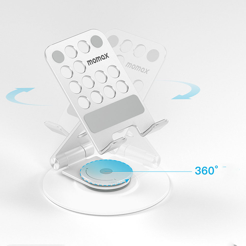 MOMAX FOLD STAND MILA KH11 Phone Stand Holder 360 Degree Rotation Adjustable Aluminum Alloy Phone Bracket