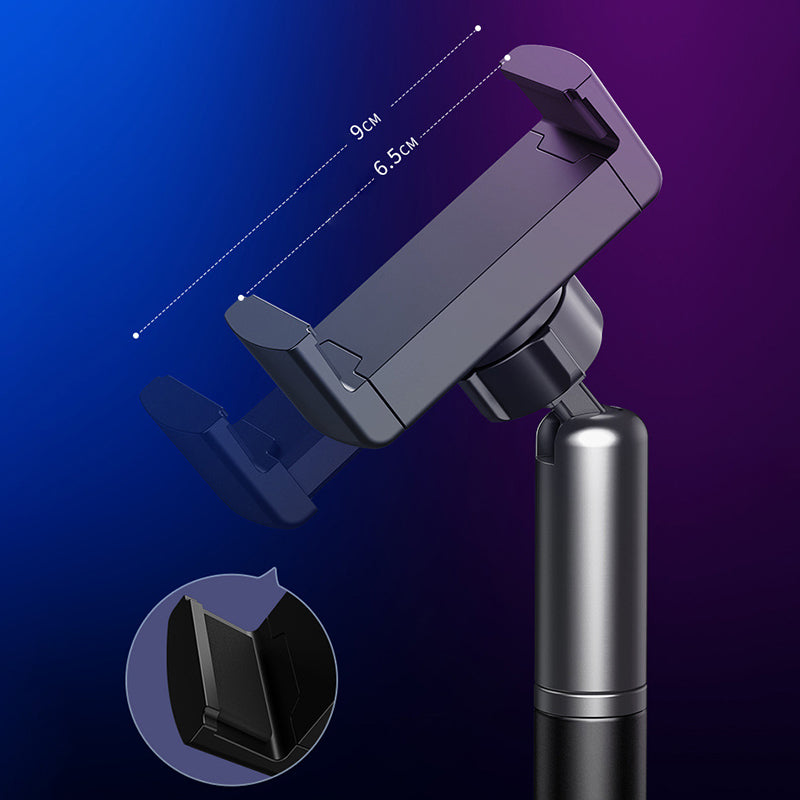 B08 160cm Height Free Lifting Floor Bracket Telescopic Phone Holder Stand for Live Broadcast Single Clip