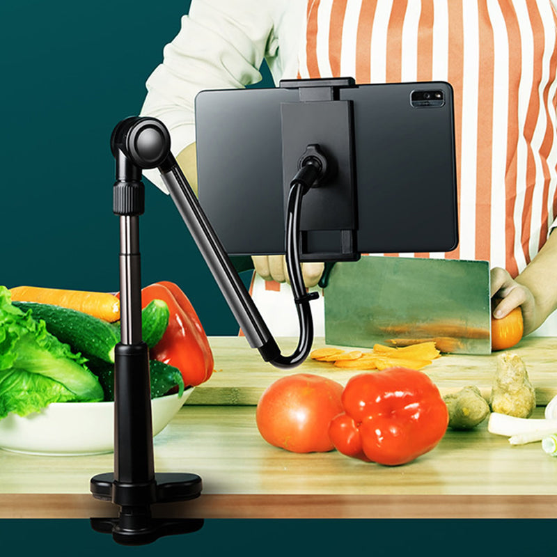 Adjustable Arm 4-13 inch Mobile Phone Tablet Holder Stand Bedside Desk Lazy Tablet Clip Bracket