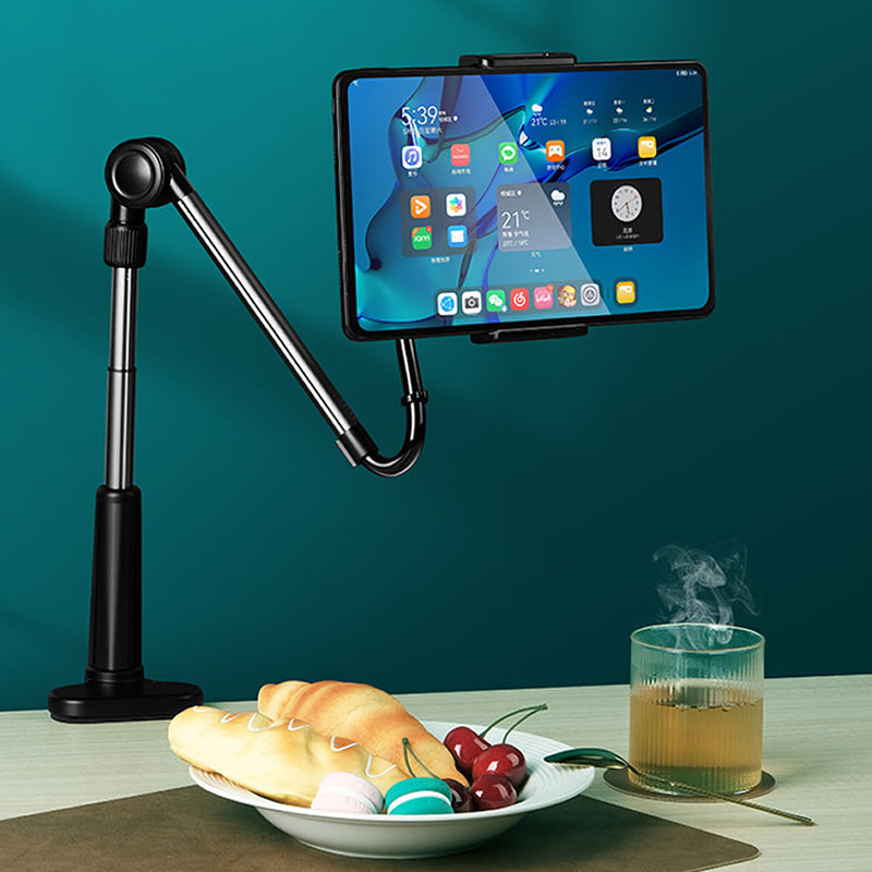 Adjustable Arm 4-13 inch Mobile Phone Tablet Holder Stand Bedside Desk Lazy Tablet Clip Bracket