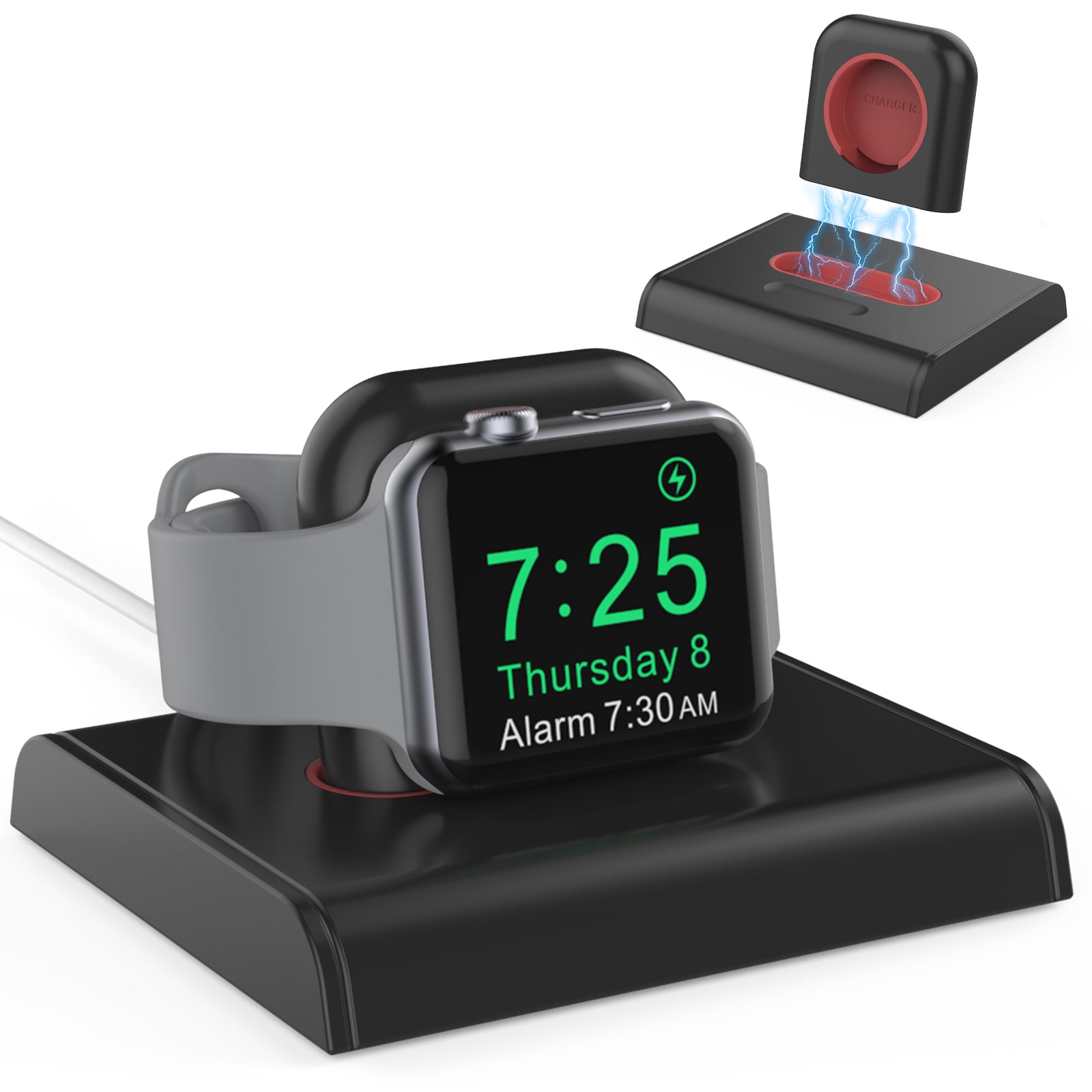 AHASTYLE PT117-1 For Apple Watch Charger Holder Charging Stand Smartwatch Charging Base