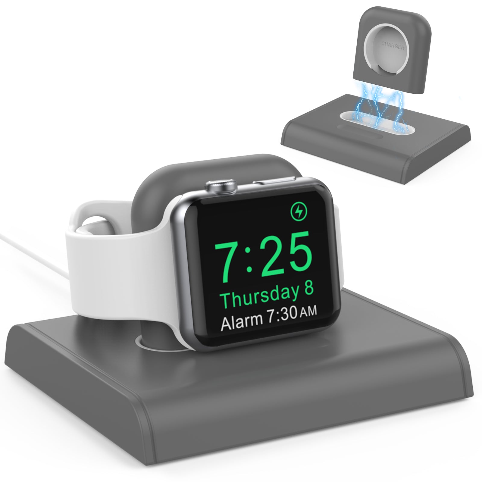 AHASTYLE PT117-1 For Apple Watch Charger Holder Charging Stand Smartwatch Charging Base