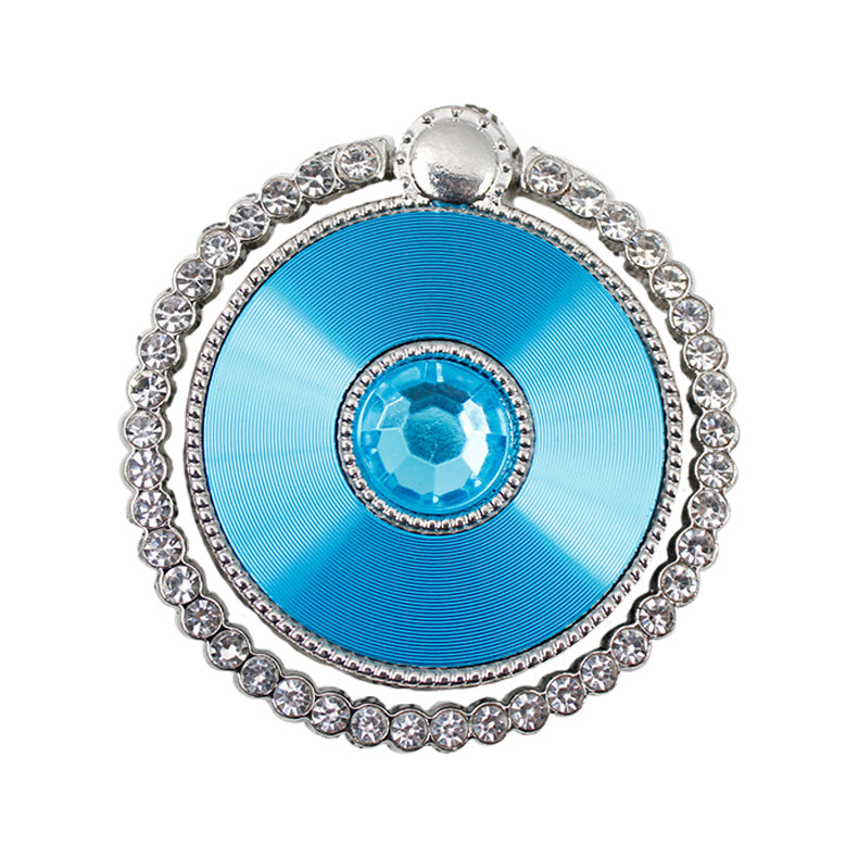 Rhinestone Decor Folding Ring Buckle Phone Holder Electroplated Stylish Mobile Kickstand