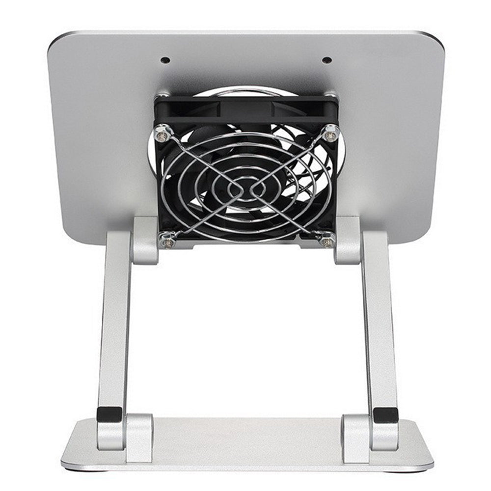 D56-4 Aluminum Alloy Tablet Stand with Cooling Fan for iPad Foldable Desktop Bracket