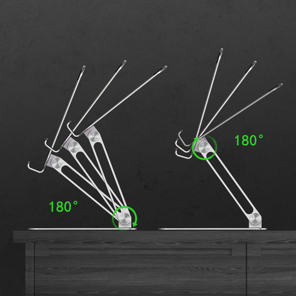 D56-3 For iPad Foldable Bracket Aluminum Alloy Desktop Stand for Tablet within 12.9-inch