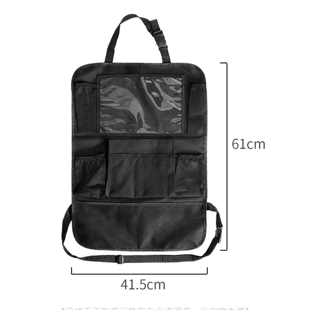 Car Back Seat Hanging Bag Multi-Pocket Oxford Cloth Storage Bag Sundries Drink Tablet Organizer