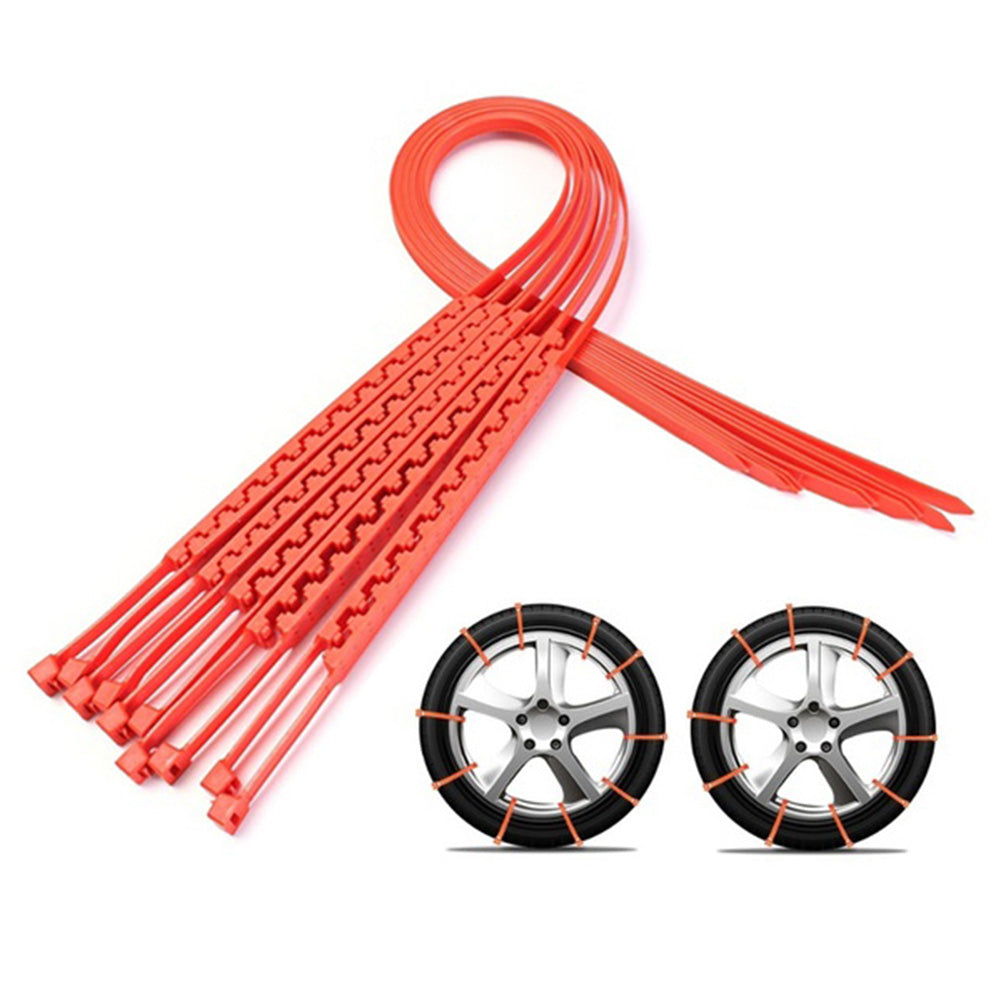 10Pcs Outdoor Car Winter Tire Wheels Chains Snow Wheel Tyre Cable Belt Car Winter Tires Snow Chain