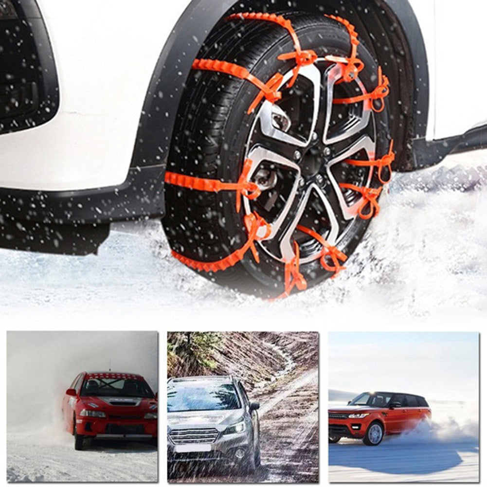10Pcs Outdoor Car Winter Tire Wheels Chains Snow Wheel Tyre Cable Belt Car Winter Tires Snow Chain