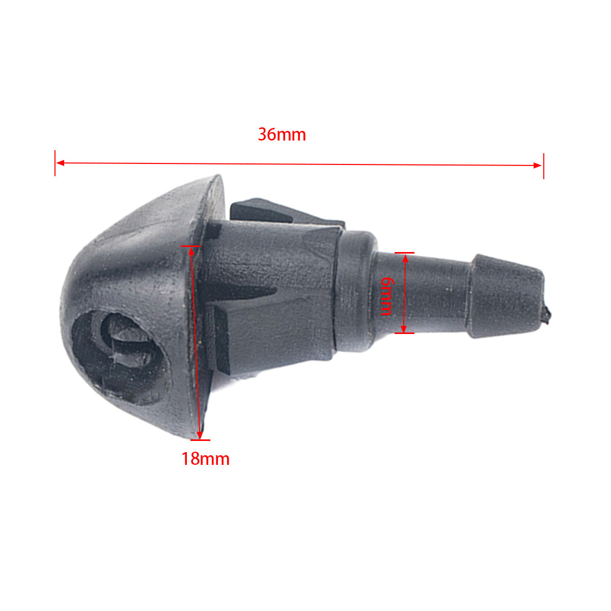 A3874 2Pcs Front Windshield Washer Nozzles Kit Spray Nozzle Sprinkler Jet Set OE: 76810S10A02
