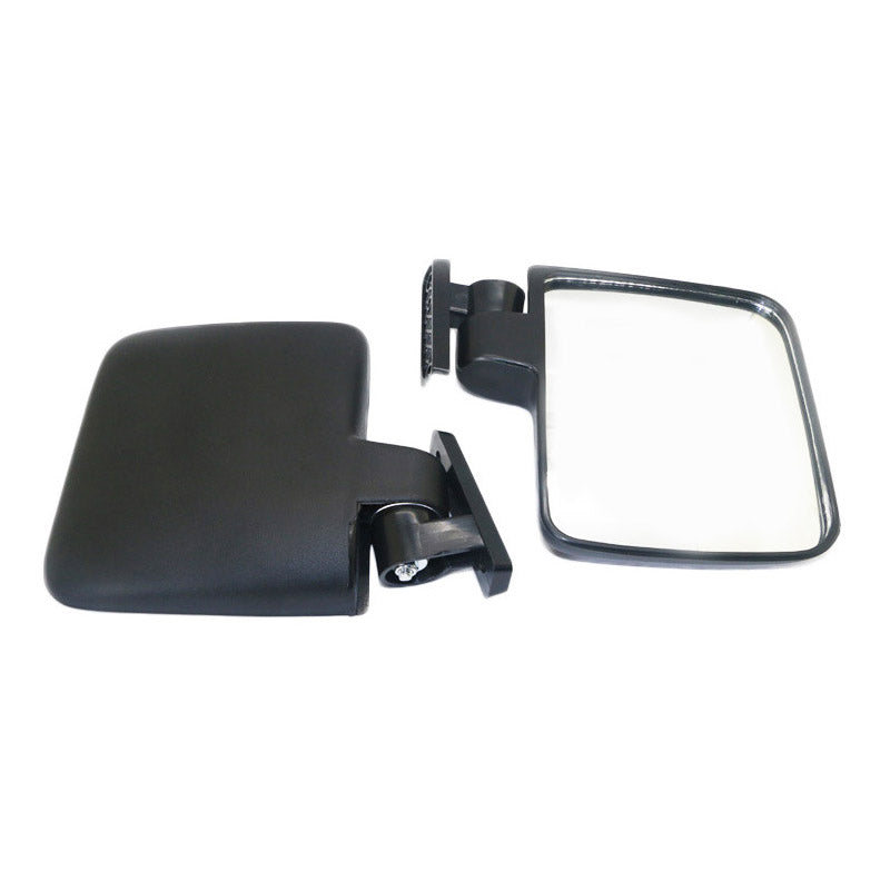 SF-GEF-01 One Pair Golf Cart Side Mirror Rear View Mirror Kit with Installation Screws