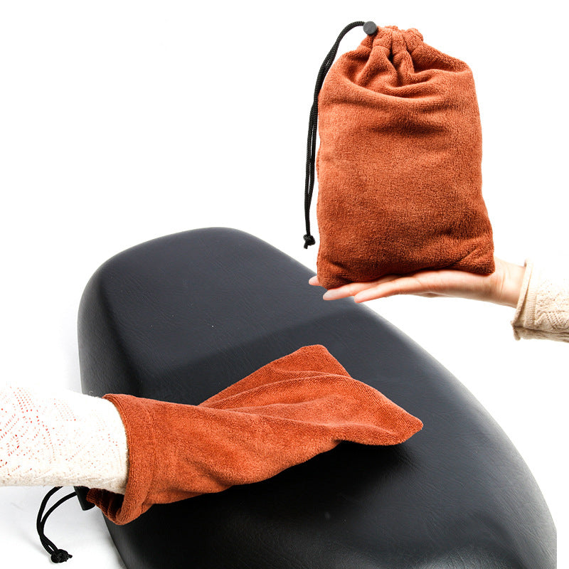 Motorcycle Seat Cushion Protector Sun Protection Dustproof Rain Seat Cover Black/XL
