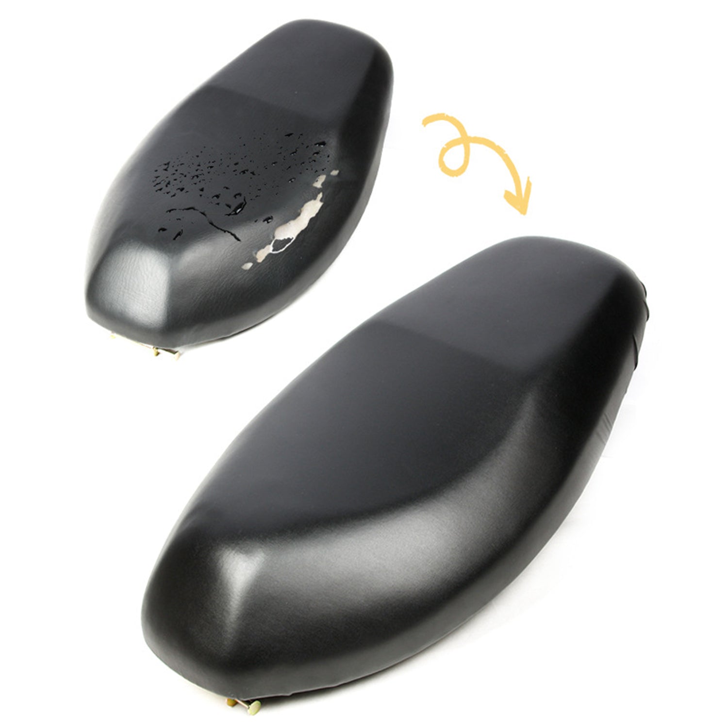 Motorcycle Seat Cushion Protector Sun Protection Dustproof Rain Seat Cover Black/XL