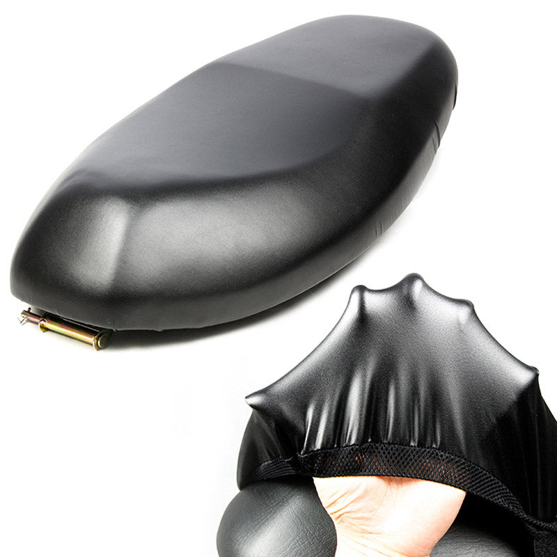 Waterproof Electric Bike Motorcycle Seat Cover Anti-Dust Sleeve Rain Cover Saddle Protector Size: M - Black