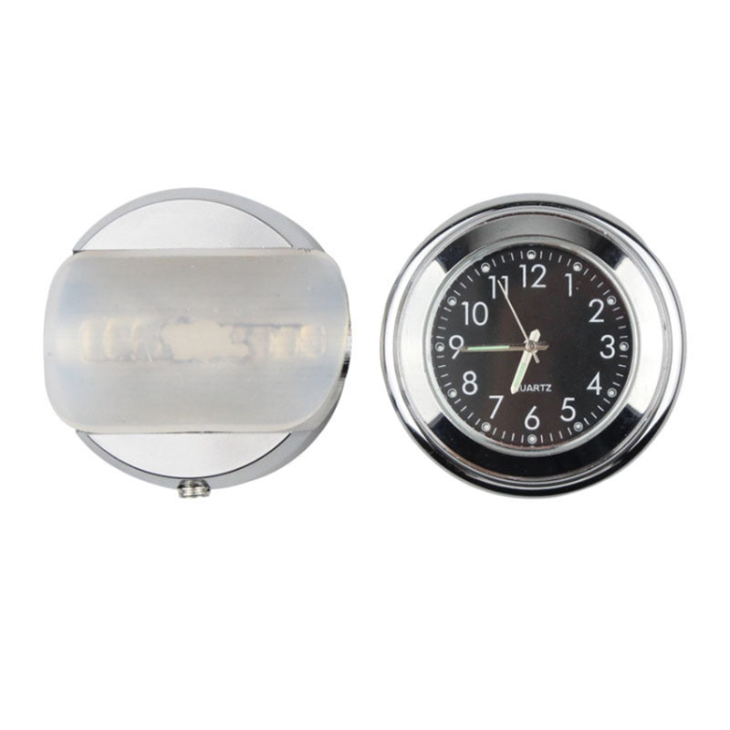 Aluminum Alloy Motorcycle Bike Clock 22-25.4mm Handlebar Luminous Clock Thermometer