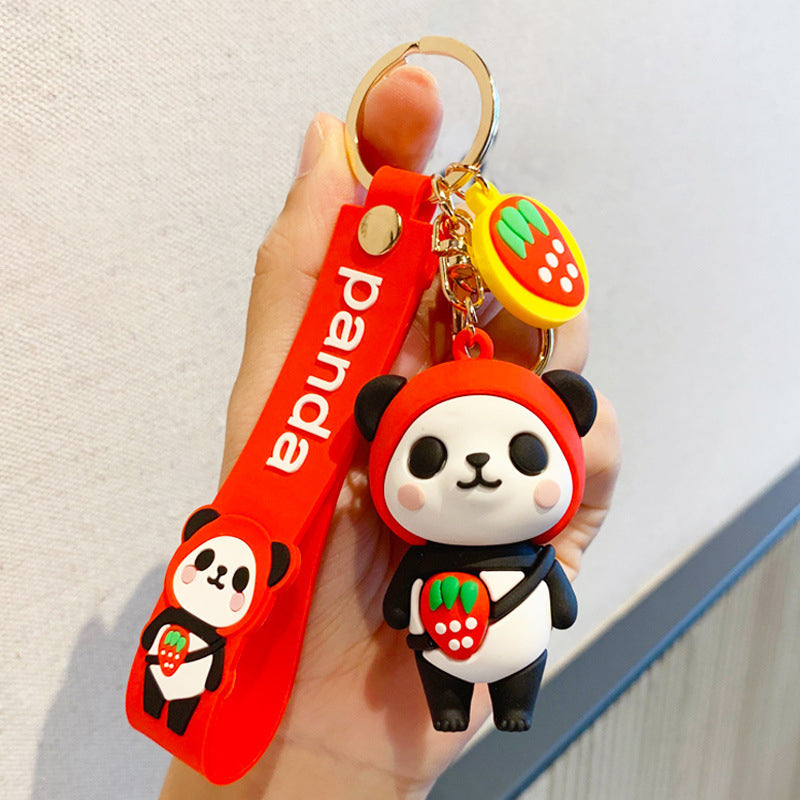 Lovely Panda Pendant Keychain Car Key Bag Decoration Hanging Ornament