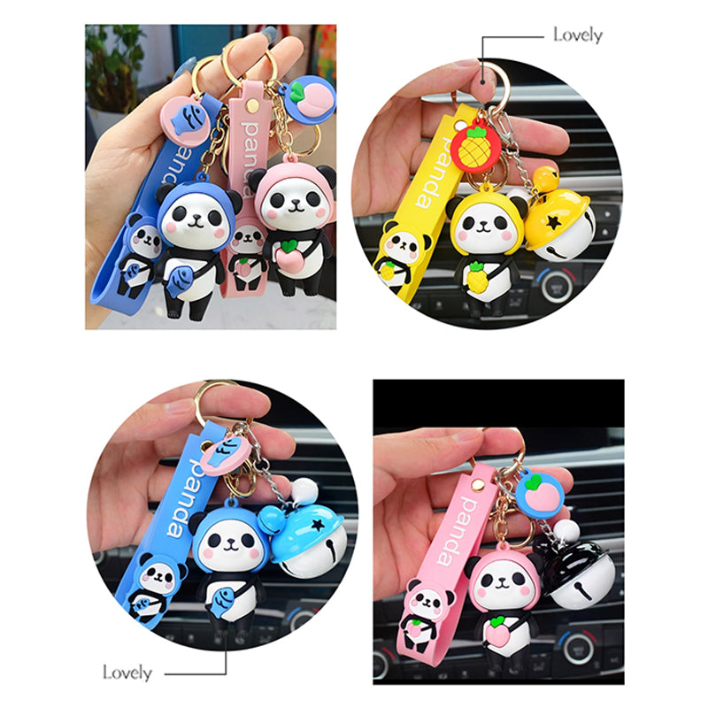 Lovely Panda Pendant Keychain Car Key Bag Decoration Hanging Ornament