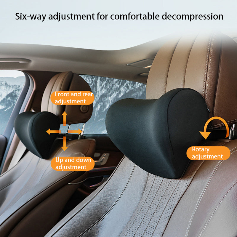 A095D Adjustable Car Seat Neck Support Pillow Fatigue Relieve Memory Foam Headrest Cushion
