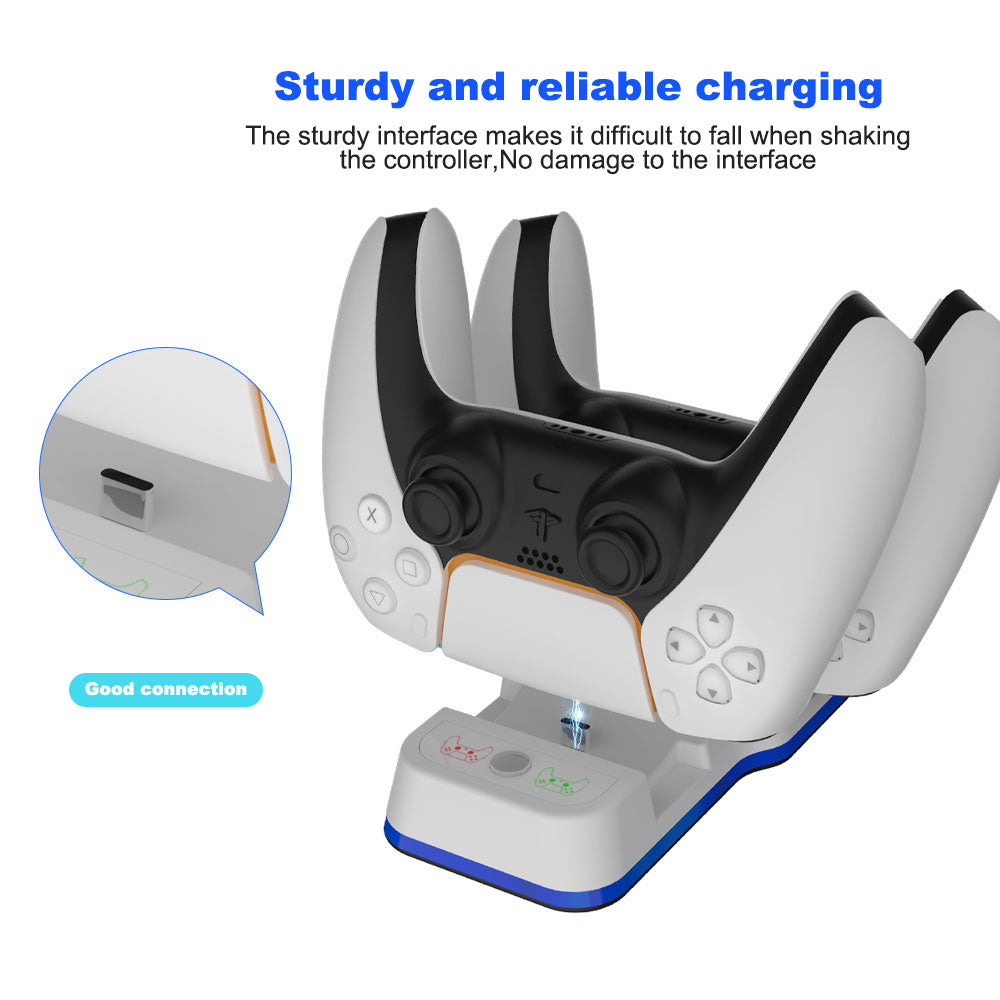 JYS-P5116 Dual USB Type-C Charging Dock with LED Indicator for Sony Playstation 5 Controller