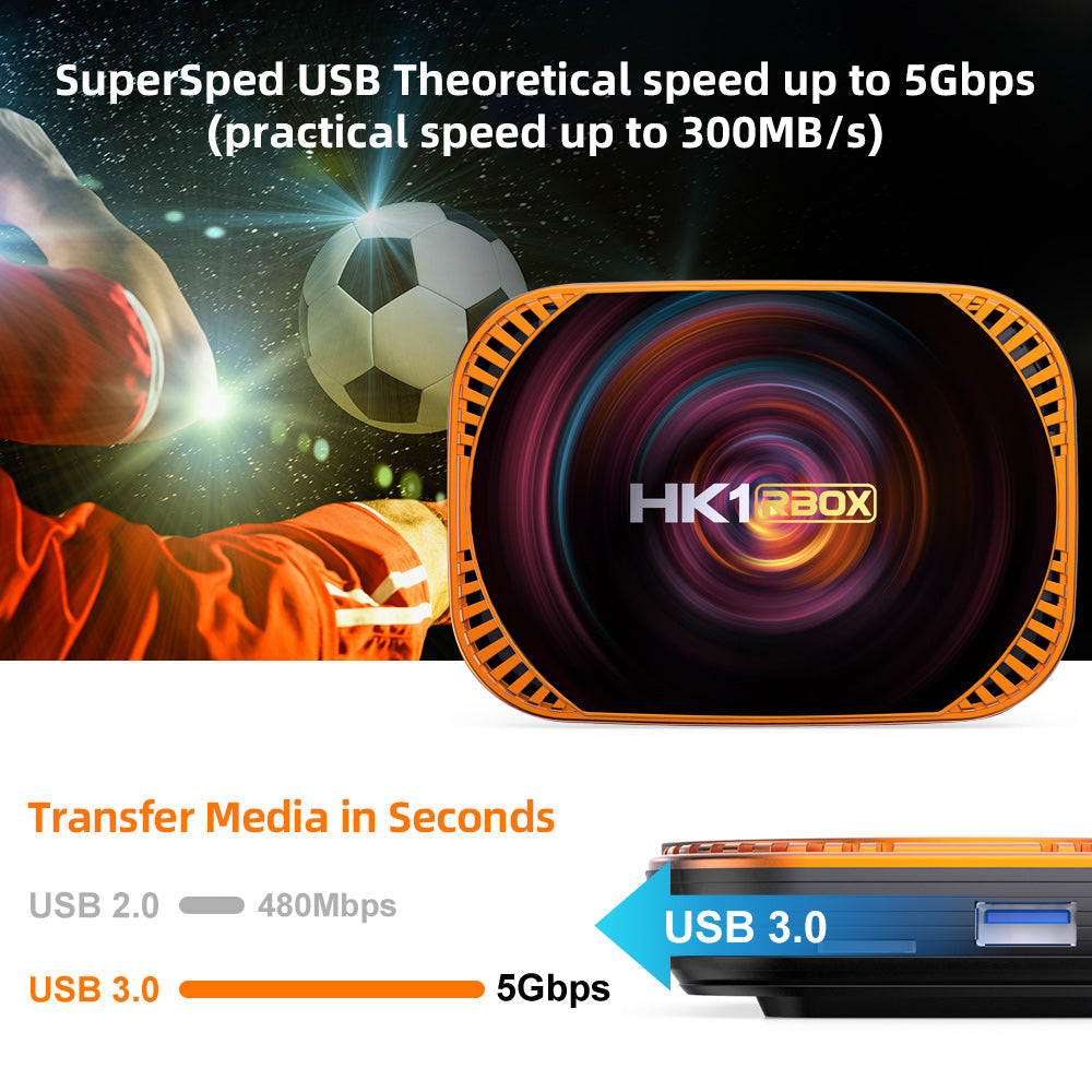HK1RBOX X4 4 32GB 2.4G 5G WiFi 1000M Amlogic S905X4 Quad Core Android 11.0 Smart TV Box 8K Set Top Box Media Player