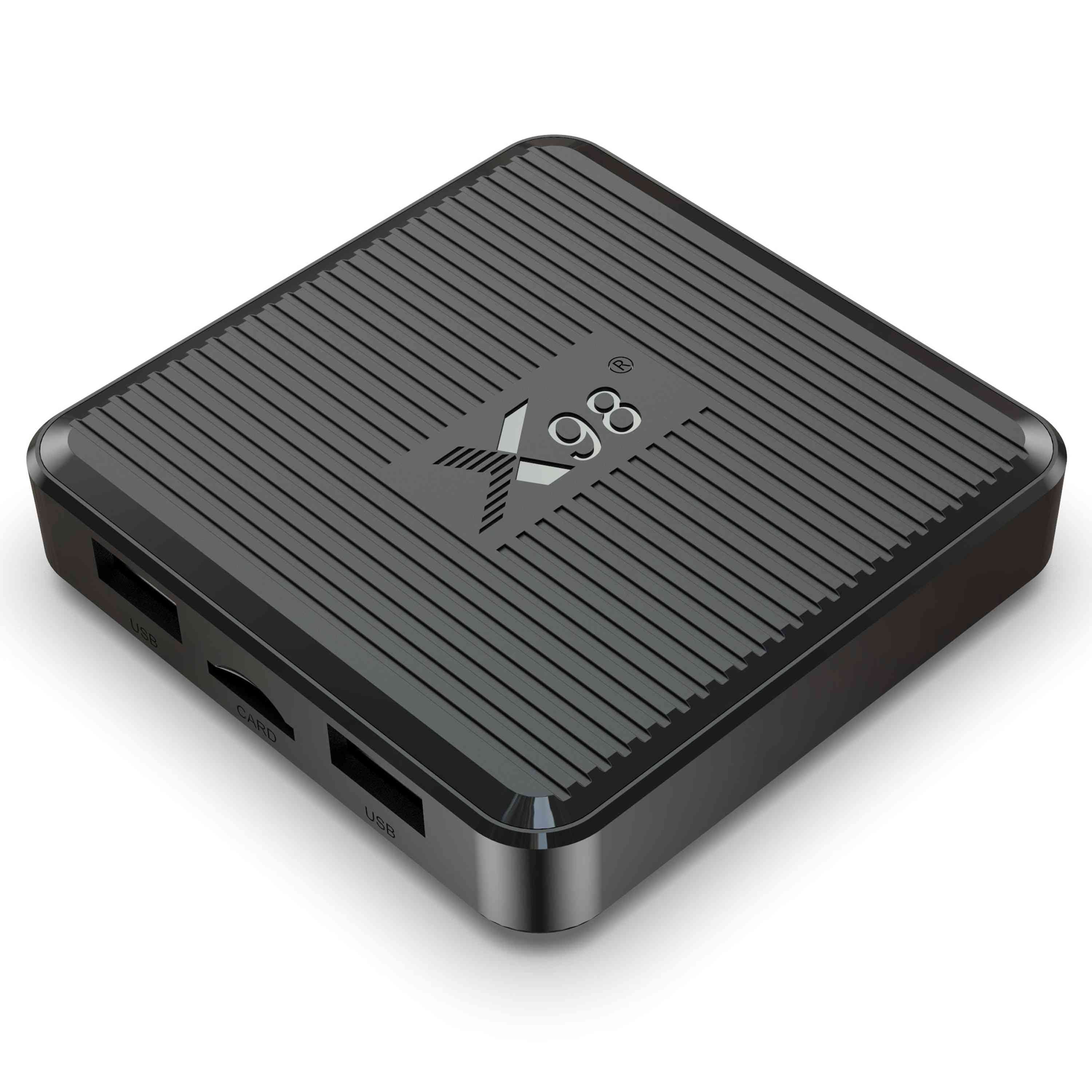X98Q 2G 16G Smart TV Box 4K Media Player Android 11 Amlogic S905W2 4K 2.4G 5G WiFi H.265 3D Video Set Top Box Receiver