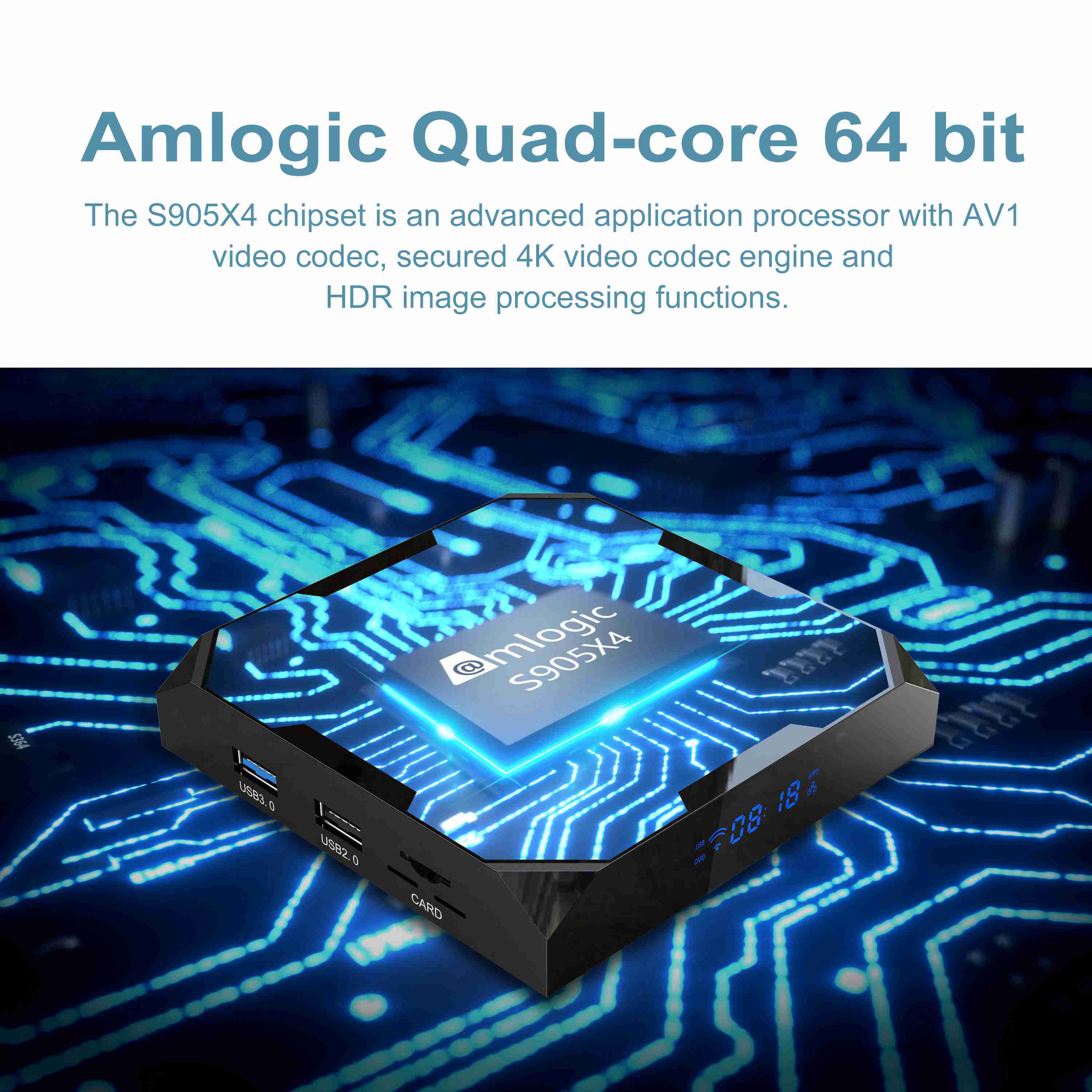 X96Max Ultra 2.4 5G Dual WiFi 8K TV Box Amlogic S905X4 Quad Core Android 11.0 4G 64G AV H.265 Media Player Set Top Box