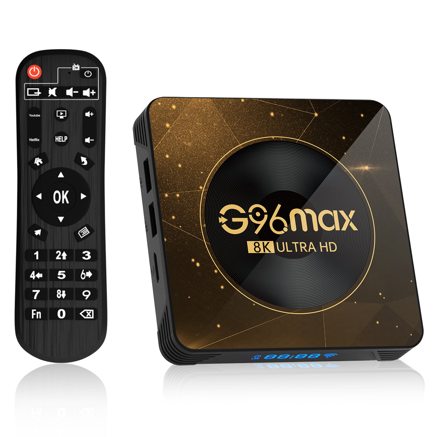 G96max Android 13.0 2 16GB Smart TV Box WiFi 6 Bluetooth Remote Control 8K Ultra HD TV Box (CE Certified)